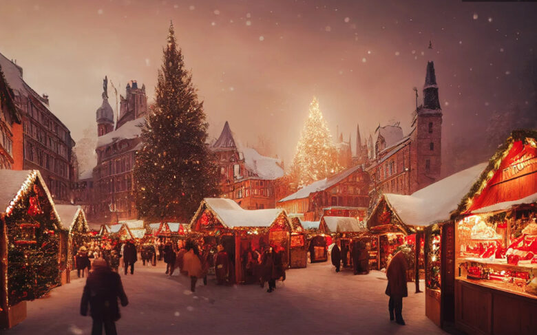 クリスマスマーケットの写真